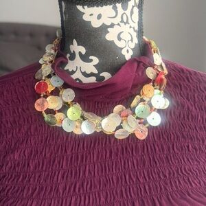 Womens vintage statement necklace